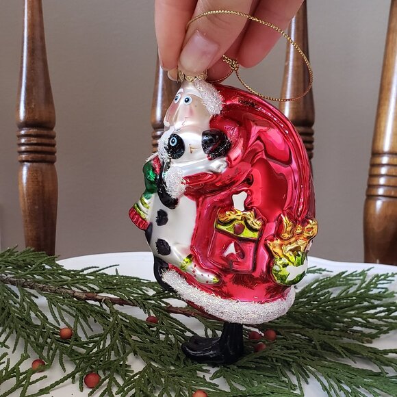 Sumit Blown Santa Glass Christmas Ornament - Picture 5 of 8